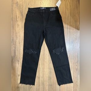NWT Hollister Ultra High Rise 90’s Vintage Straight Black Jeans size 15